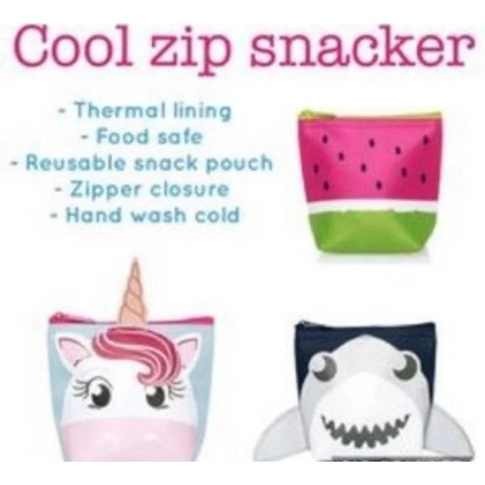 Thirty-One Cool Zip‎ Snacker UNICORN Royal Treat